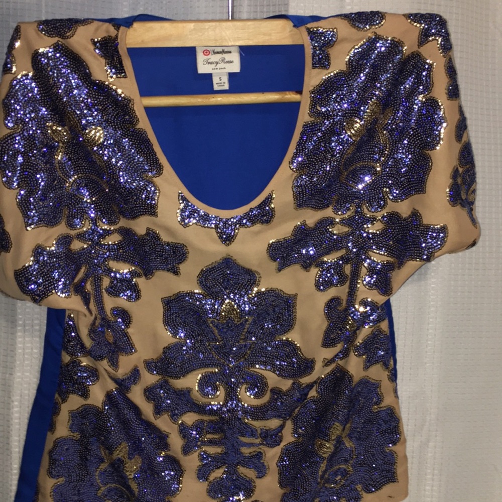 Neiman Marcus Blue & Gold Blouse✨💙